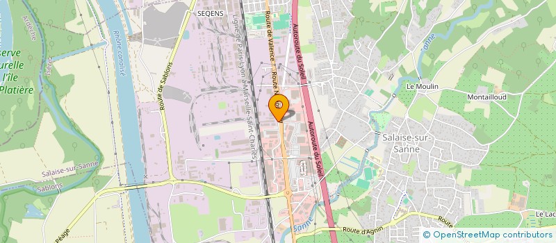 localisation de l'entreprise BLF DIFFUSION à SALAISE-SUR-SANNE