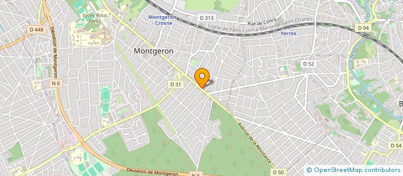 localisation de l'entreprise BLF GROUPE  MONTGERON