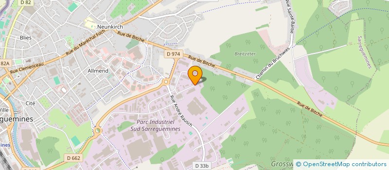 localisation de l'entreprise BLF IMMO 3 à SARREGUEMINES