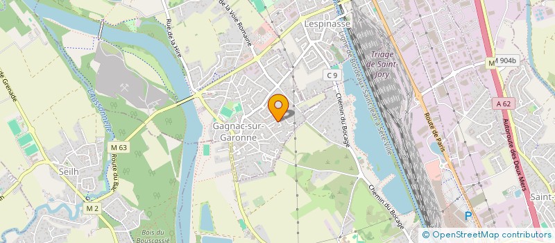 localisation de l'entreprise BLF MAITRISE D'OEUVRE à GAGNAC-SUR-GARONNE