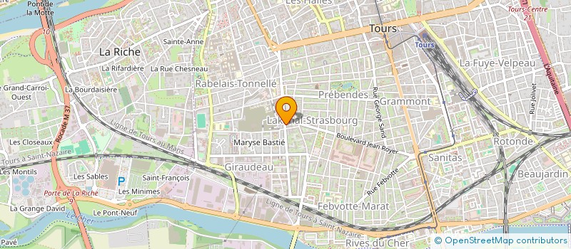 localisation de l'entreprise BLG à TOURS