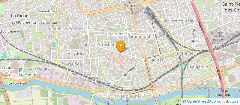 localisation de l'entreprise BLG  TOURS