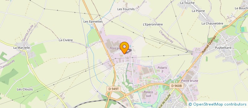 localisation de l'entreprise BLG EMBALLAGES  CHANTONNAY