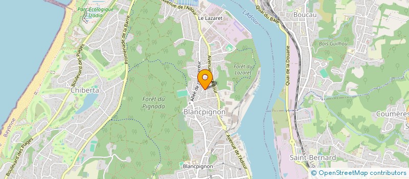 localisation de l'entreprise BLG FI  ANGLET