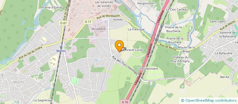 localisation de l'entreprise BLG IMMO  MONTS