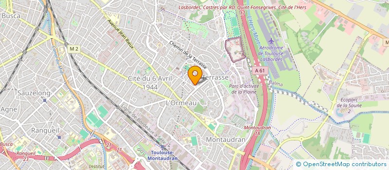 localisation de l'entreprise BLG INVEST à TOULOUSE