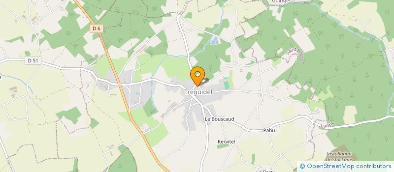 localisation de l'entreprise BLG MUSIC  TREGUIDEL