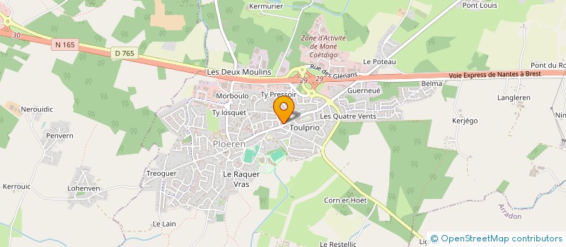 localisation de l'entreprise BLG PODO  PLOEREN