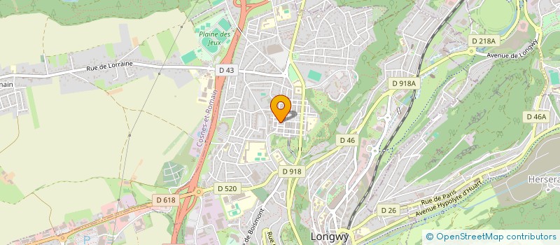 localisation de l'entreprise BLG THIERS à LONGWY