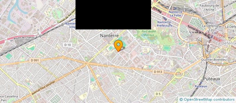 localisation de l'entreprise BLH  NANTERRE