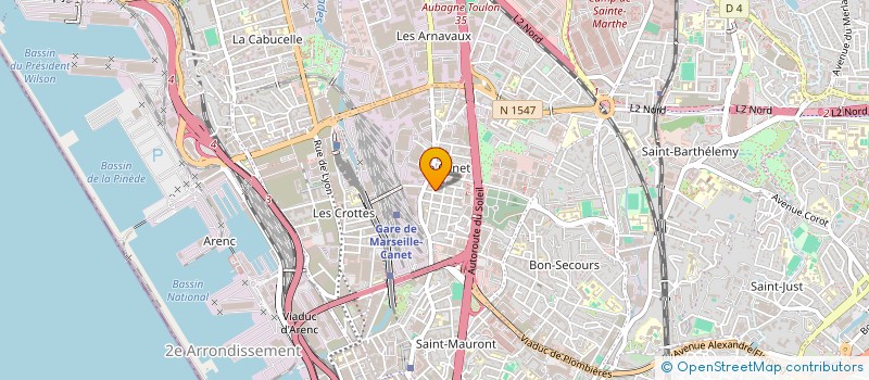 localisation de l'entreprise BLH BATIMENT SARL à MARSEILLE
