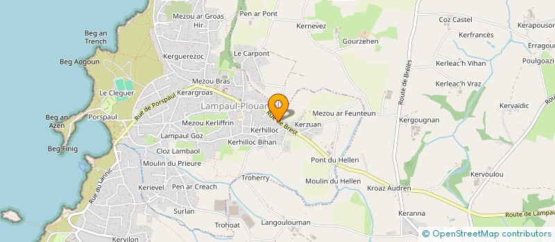 localisation de l'entreprise BLI  LAMPAUL-PLOUARZEL