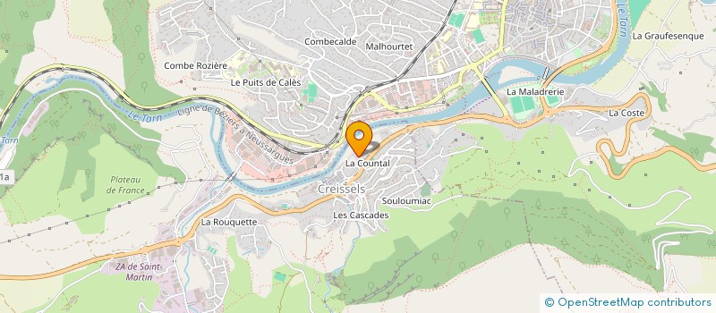 localisation de l'entreprise BLI à CREISSELS