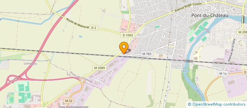 localisation de l'entreprise BLI  PONT-DU-CHATEAU