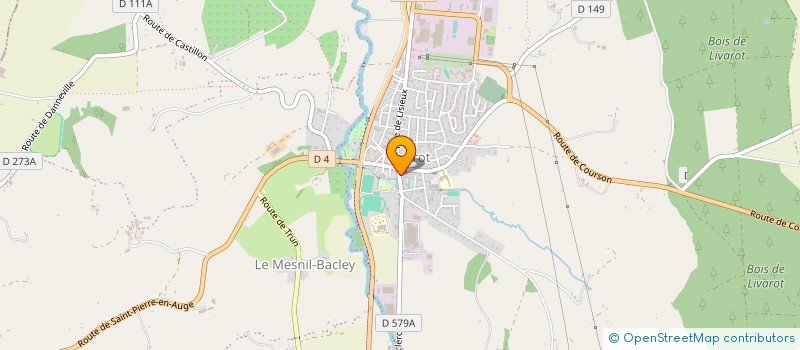 localisation de l'entreprise BLIAULT FUNERAIRE  LIVAROT-PAYS-D'AUGE