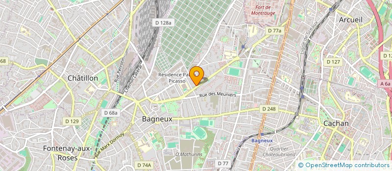 localisation de l'entreprise BLIDA&MASSET à BAGNEUX