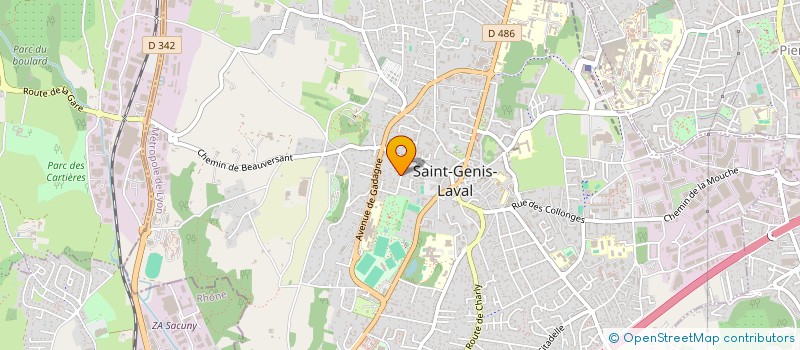localisation de l'entreprise BLIGNAUT ART CONSEIL à SAINT-GENIS-LAVAL