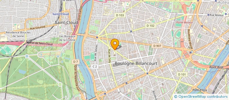 localisation de l'entreprise BLIMA  BOULOGNE-BILLANCOURT