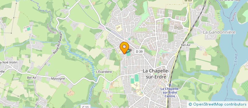 localisation de l'entreprise BLIMMO  LA CHAPELLE-SUR-ERDRE