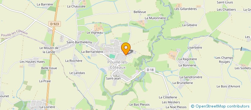 localisation de l'entreprise BLIN FILS à POUILLE-LES-COTEAUX