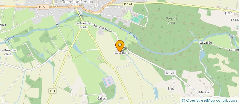 localisation de l'entreprise BLIN-HARDY  GUEMENE-PENFAO