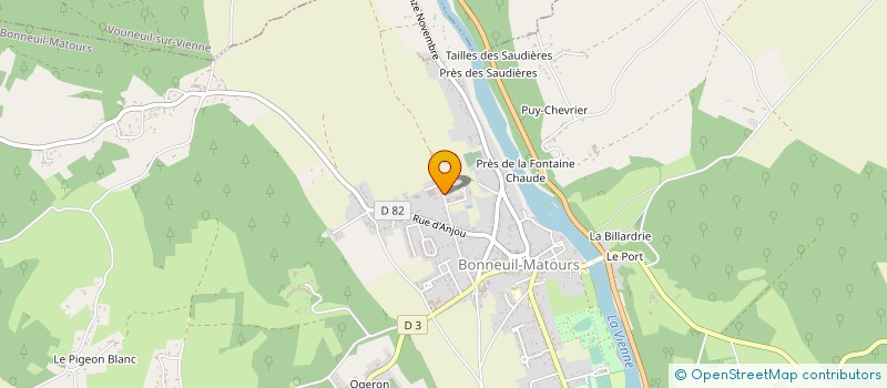 localisation de l'entreprise BLIN LAURENT à BONNEUIL-MATOURS