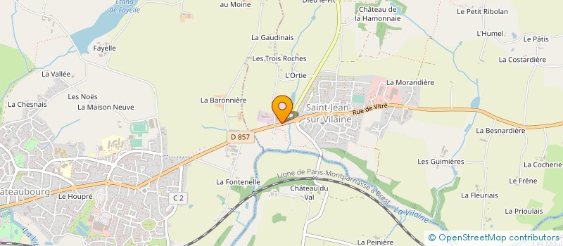 localisation de l'entreprise BLIN MENUISERIE à SAINT-JEAN-SUR-VILAINE