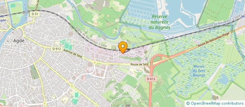 localisation de l'entreprise BLIN TRAITEUR à AGDE