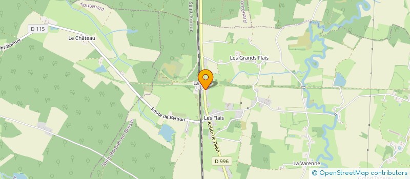 localisation de l'entreprise BLINDER à SAINT-BONNET-EN-BRESSE