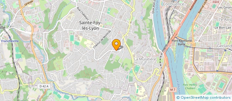 localisation de l'entreprise BLINIS ET GRIOTTE  SAINTE-FOY-LES-LYON