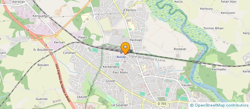 localisation de l'entreprise BLIOU à AURAY