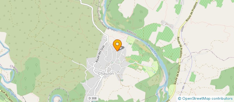localisation de l'entreprise BLIS à CHAUZON