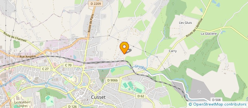 localisation de l'entreprise BLISS à CUSSET