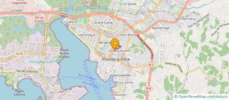 localisation de l'entreprise BLISS DATCHA à POINTE A PITRE