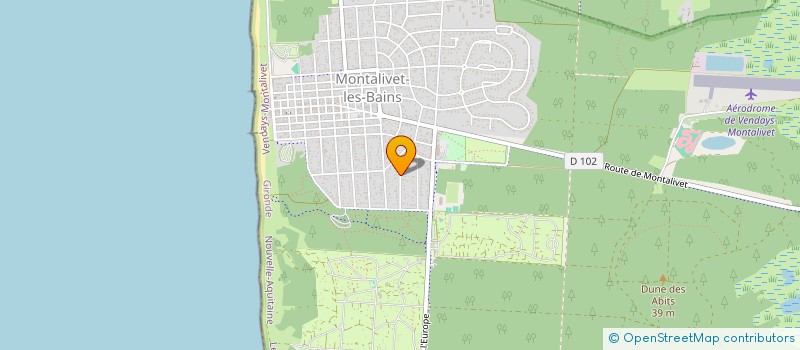 localisation de l'entreprise BLISS YOGA  VENDAYS-MONTALIVET