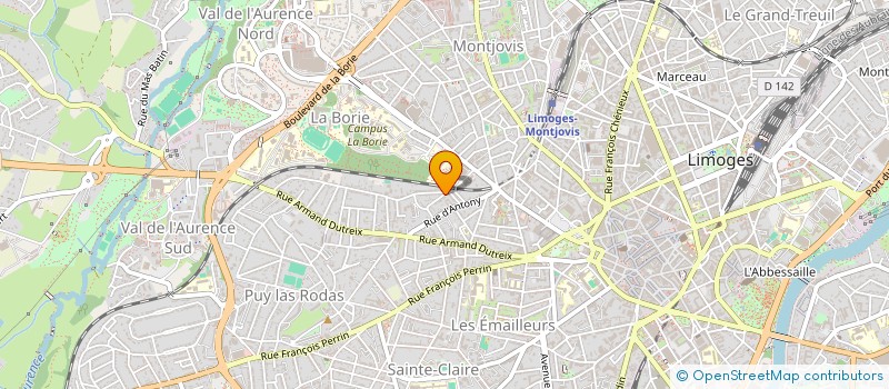 localisation de l'entreprise BLITZ à LIMOGES