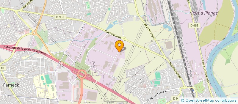 localisation de l'entreprise BLITZ EST à FLORANGE