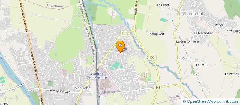 localisation de l'entreprise BLIVE  VEAUCHE