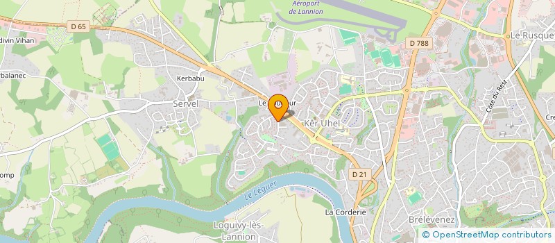 localisation de l'entreprise BLIZ  LANNION