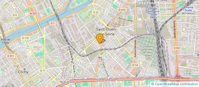localisation de l'entreprise BLIZZ MEDIA à SAINT-OUEN-SUR-SEINE