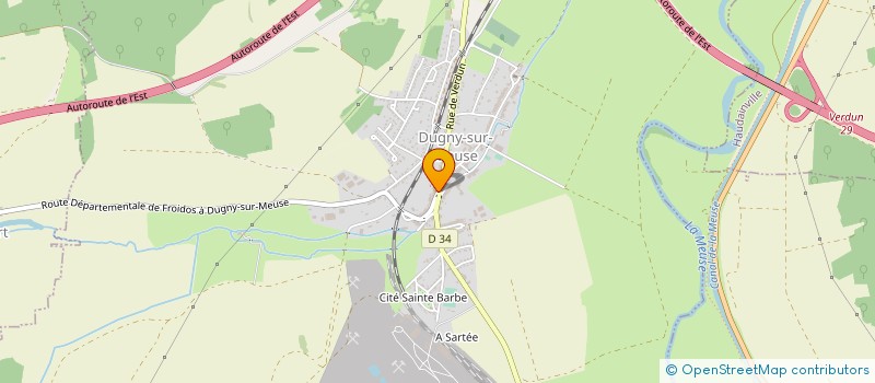 localisation de l'entreprise BLJ TRANSPORTS à DUGNY-SUR-MEUSE
