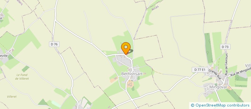 localisation de l'entreprise BLJV  BETHONSART