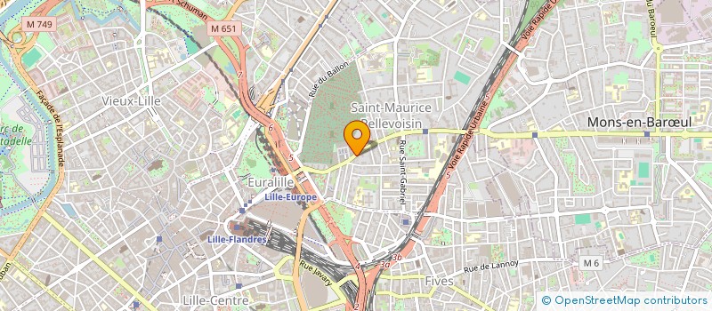 localisation de l'entreprise BLK  LILLE