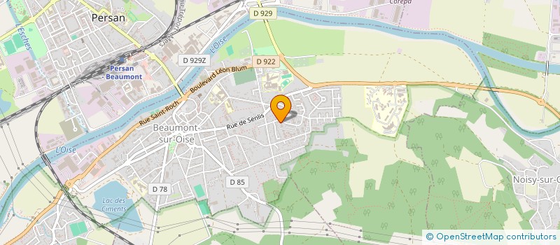 localisation de l'entreprise BLK CARS  BEAUMONT-SUR-OISE