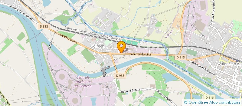 localisation de l'entreprise BLK ESN  GOLFECH