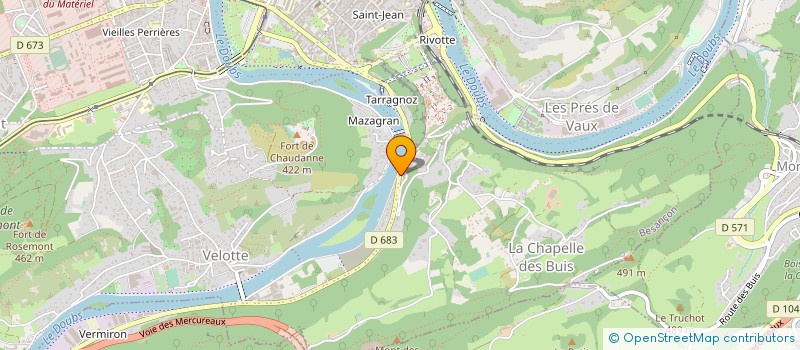 localisation de l'entreprise BLK PROMOTION  BESANCON