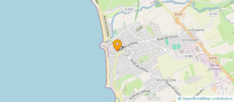 localisation de l'entreprise BLL EMERAUDE  SAINT-PAIR-SUR-MER