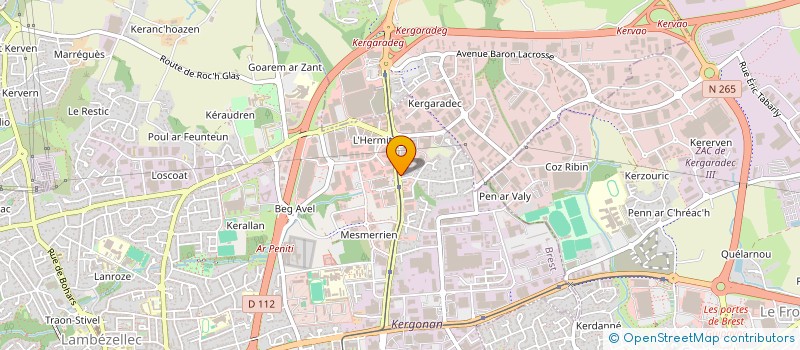 localisation de l'entreprise BLL VALMY  BREST