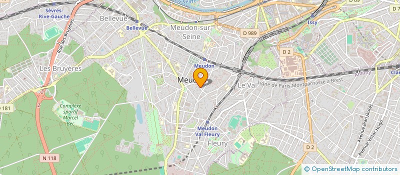 localisation de l'entreprise BLLMEDIA à MEUDON