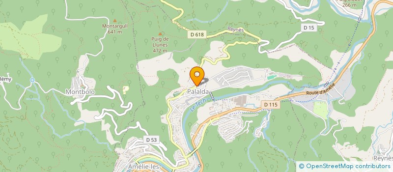 localisation de l'entreprise BLLR 2021  AMELIE-LES-BAINS-PALALDA